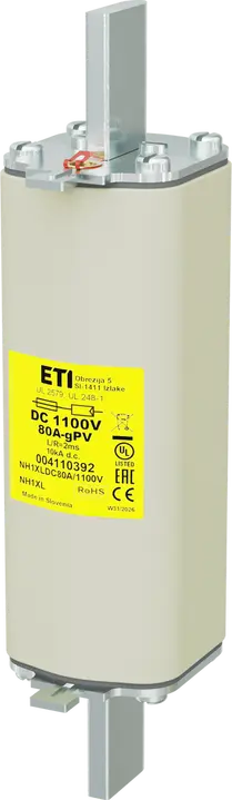 Kép erről: NH1XL gPV 80A/1100V DC UL