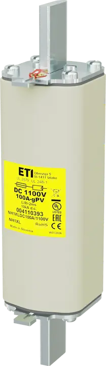 Kép erről: NH1XL gPV 100A/1100V DC UL