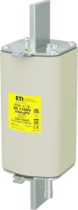 Kép erről: NH3L/K gPV 350A/1100V DC