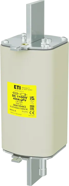 Kép erről: NH3L/K gPV 400A/1100V DC