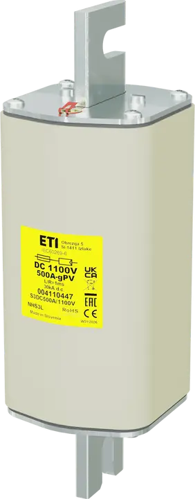 Kép erről: NHS3L gPV 500A/1100V DC