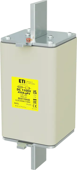 Kép erről: NH3L gPV 450A/1100V DC