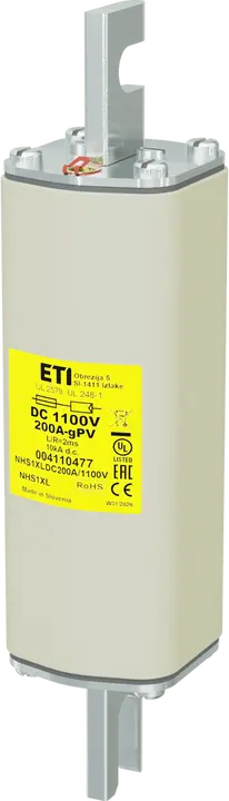 Kép erről: NHS1XL gPV 200A/1100V DC UL