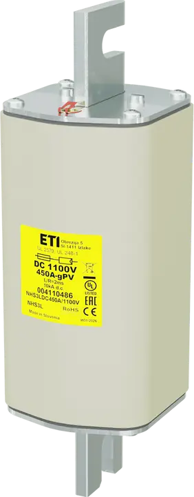 Kép erről: NHS3L gPV 450A/1100V DC UL