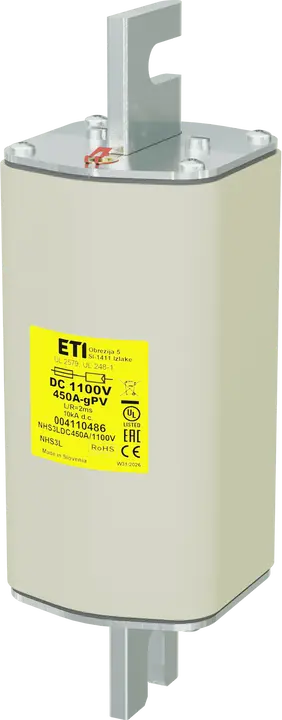 Kép erről: NHS3L gPV 450A/1100V DC UL
