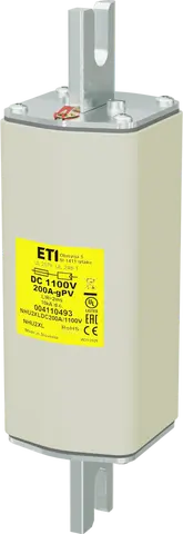 NHU2XL gPV 200A/1100V DC UL