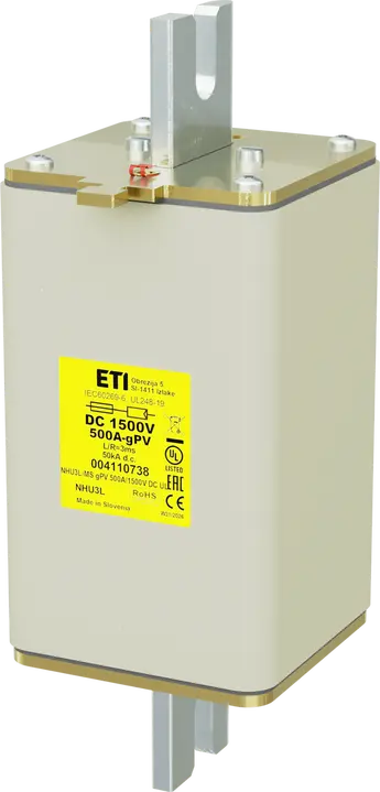 Kép erről: NHU3L/MS gPV 500A/1500V DC UL