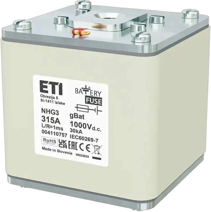 Kép erről: NHG3 gBat 315A/1000V DC