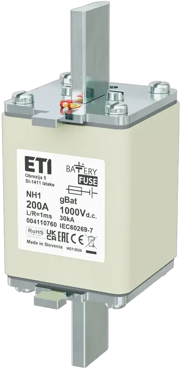 Kép erről: NH1 gBat 200A/1000V DC