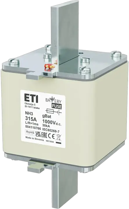 Kép erről: NH3 gBat 315A/1000V DC