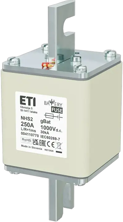 Kép erről: NHS2 gBat 250A/1000V DC