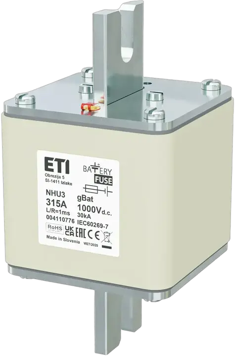 Kép erről: NHU3 gBat 315A/1000V DC