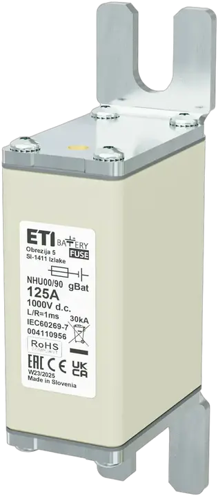 Kép erről: NHU00/90 gBat 125A/1000V DC