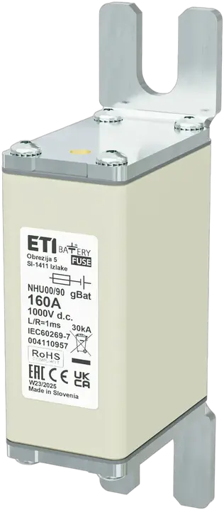 Kép erről: NHU00/90 gBat 160A/1000V DC