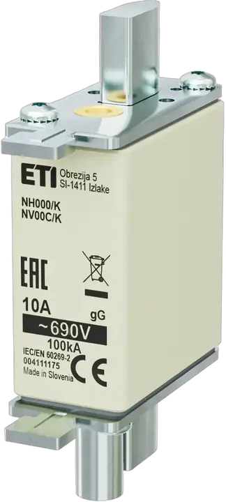 Kép erről: NH000/K gG 10A/690V
