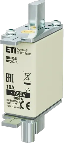 Kép erről: NH000/K gG 10A/690V