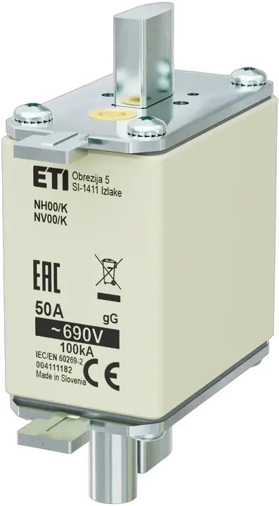 Kép erről: NH00/K gG 50A/690V
