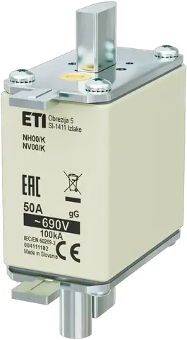 Kép erről: NH00/K gG 50A/690V