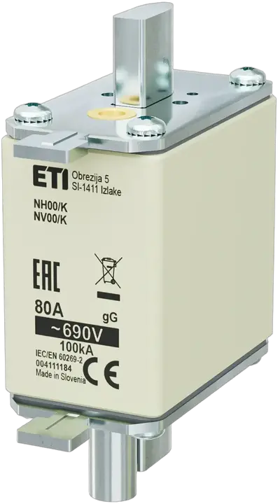 Kép erről: NH00/K gG 80A/690V