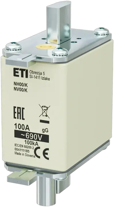 Kép erről: NH00/K gG 100A/690V