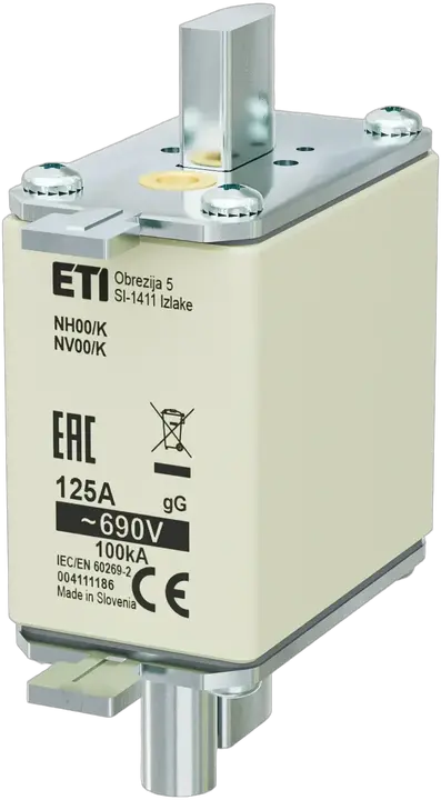 Kép erről: NH00/K gG 125A/690V