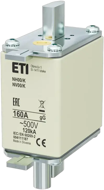 Kép erről: NH00/K gG 160A/500V
