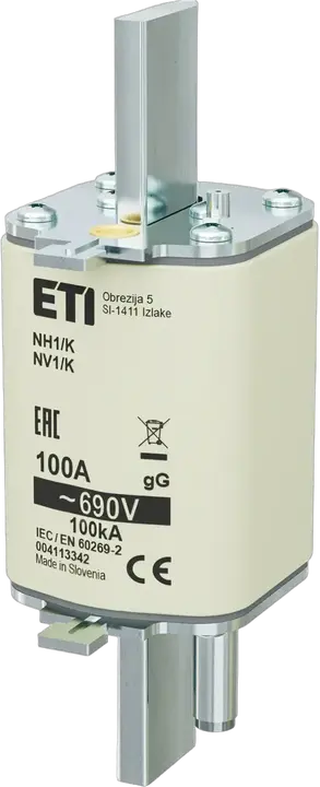 Kép erről: NH1/K gG 100A/690V