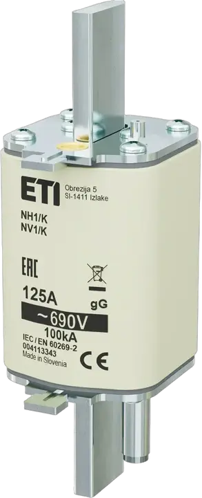 Kép erről: NH1/K gG 125A/690V
