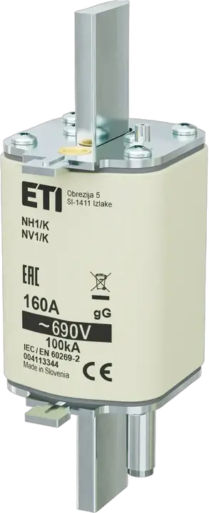 Kép erről: NH1/K gG 160A/690V