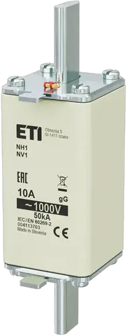 Kép erről: NH1/85 gG 10A/1000V