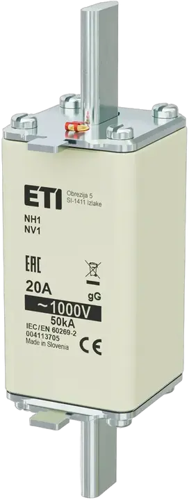 Kép erről: NH1/85 gG 20A/1000V
