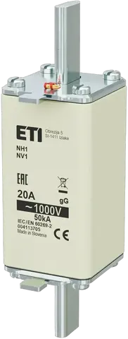 Kép erről: NH1/85 gG 20A/1000V