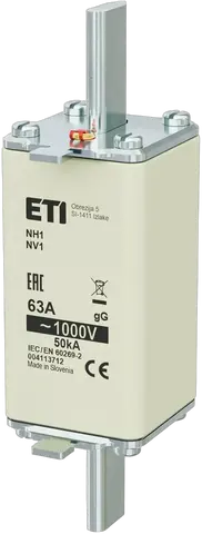 Kép erről: NH1/85 gG 63A/1000V