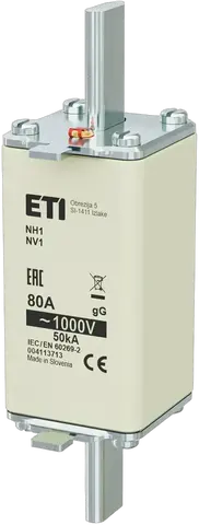 Kép erről: NH1/85 gG 80A/1000V