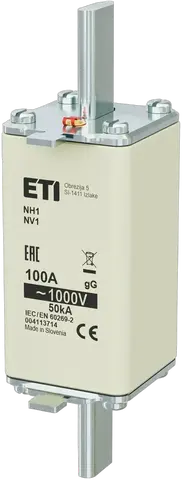 Kép erről: NH1/85 gG 100A/1000V