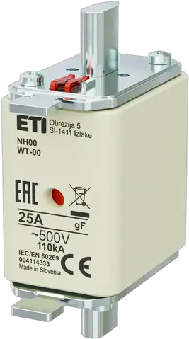 Kép erről: NH00 gF 25A/500V
