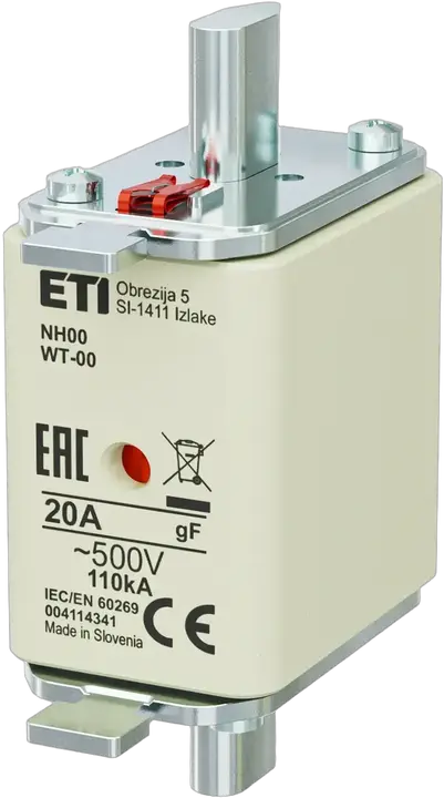 Kép erről: NH00 gF 20A/500V
