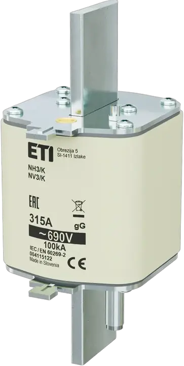 Kép erről: NH3/K gG 315A/690V