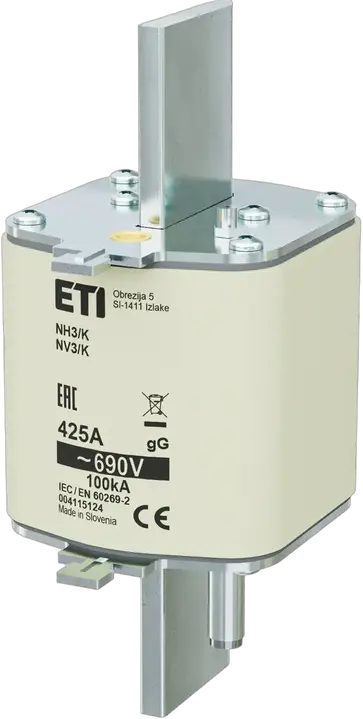 Kép erről: NH3/K gG 425A/690V