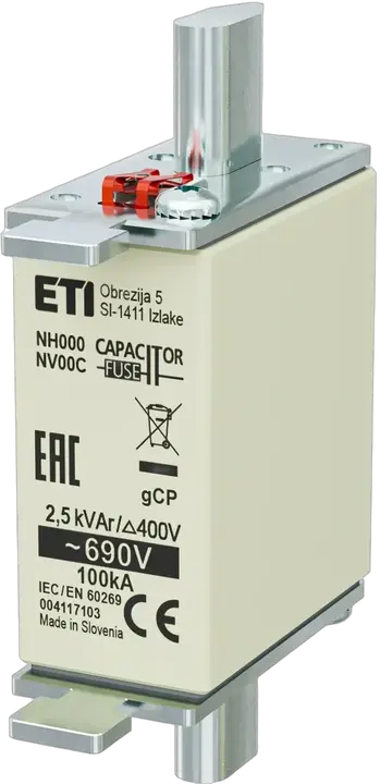Kép erről: NH000 gCP 2,5kVAr/690V
