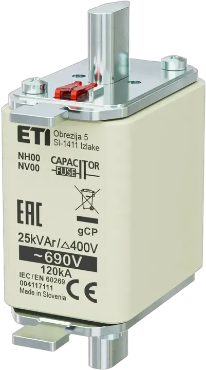 Kép erről: NH00 gCP 25kVAr/690V