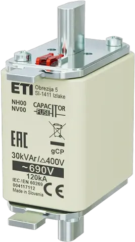 Kép erről: NH00 gCP 30kVAr/690V