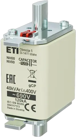 Kép erről: NH00 gCP 40kVAr/690V
