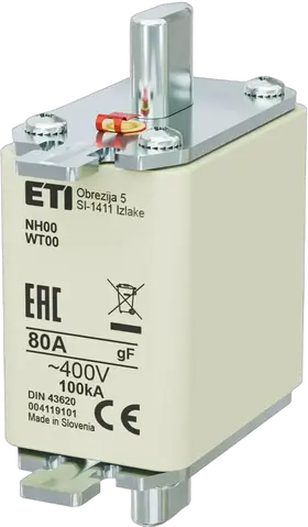Kép erről: NH00 gF 80A/400V