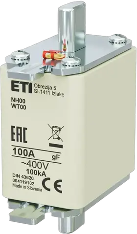 Kép erről: NH00 gF 100A/400V