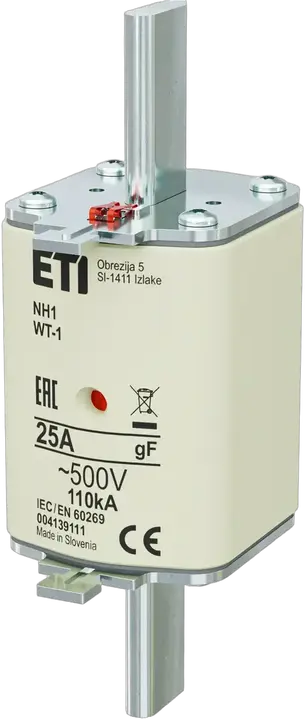 Kép erről: NH1 gF 25A/500V