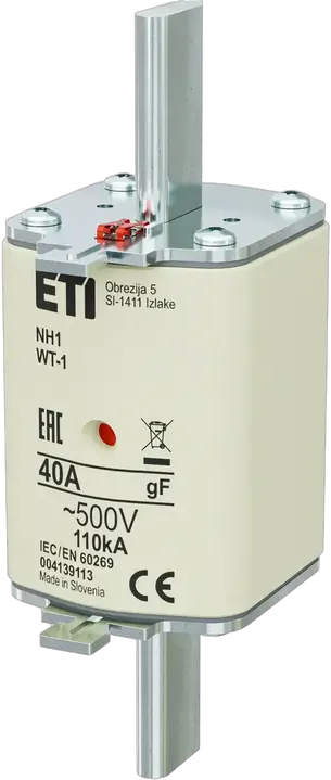 Kép erről: NH1 gF 40A/500V