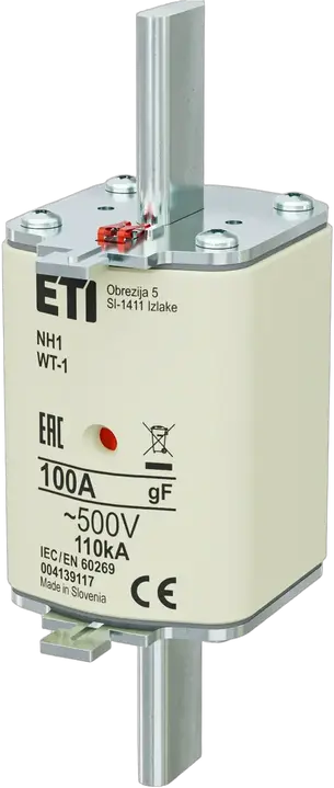 Kép erről: NH1 gF 100A/500V