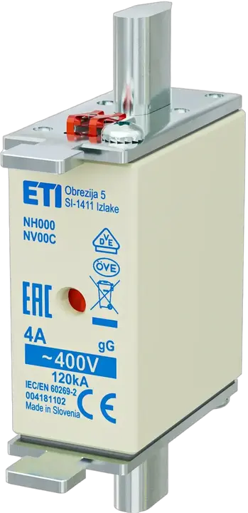 Kép erről: NH000 gG 4A/400V