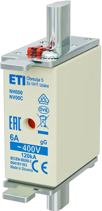 Kép erről: NH000 gG 6A/400V